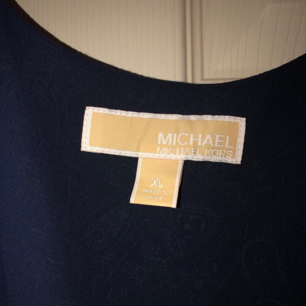 Blue paisley print Michael Kors dress